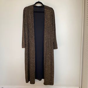 Long sparkly cardigan